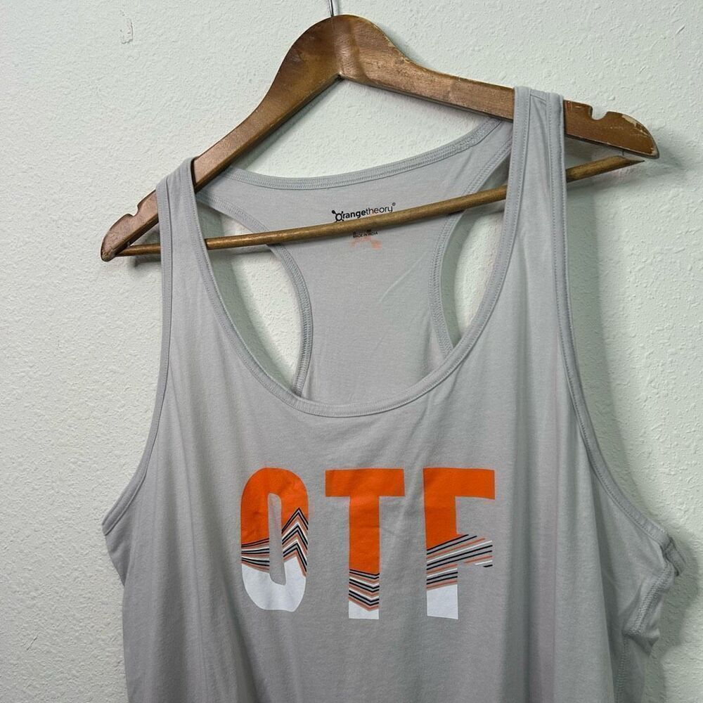 Orange Theory OTF Logo Gray Racerback Cotton Tank Top Women's Size‎ XXL - Picture 2 of 13